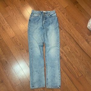 Denim Forum Light Blue Stovepipe Jeans